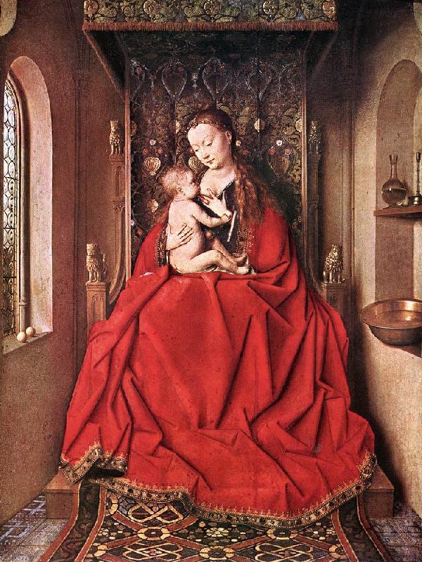 Suckling Madonna Enthroned ss, EYCK, Jan van